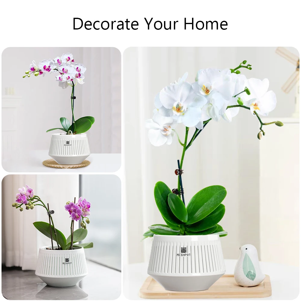 Meshpot Orchid Pots with Holes Flower Pot for Repotting Plastic Planter Indoor-Outdoor Plants Home Decorative air Plant Pot