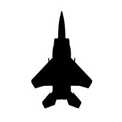 Car Stickers Car Decoration Personalized Creative Stickers Fighter Jets Waterproof and Sunscreen Cover Scratches PVC 16*10cm