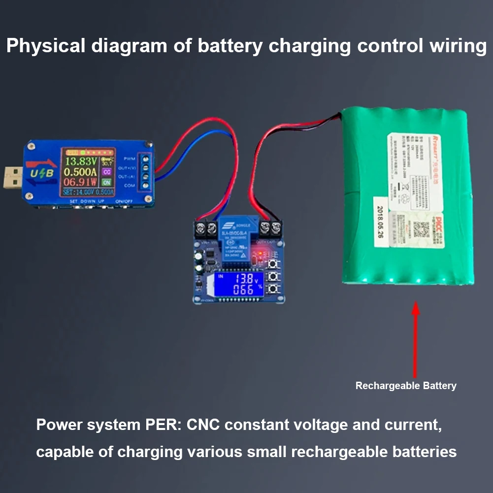 XY-CD63L 低電圧保護切断スイッチモジュール 30A DC6-60V 充電放電保護ボード LCD ディスプレイ