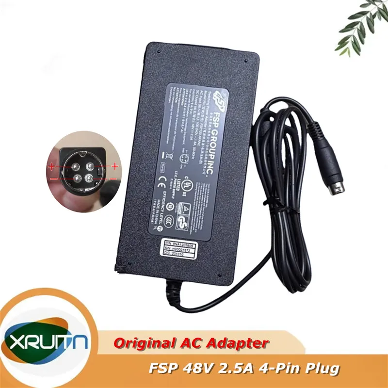 

Genuine FSP 48V 2.5A 4-Pin Plug AC DC Adapter FSP120-AFAN2 Charger 120W Power Supply FSP120-AFAN2