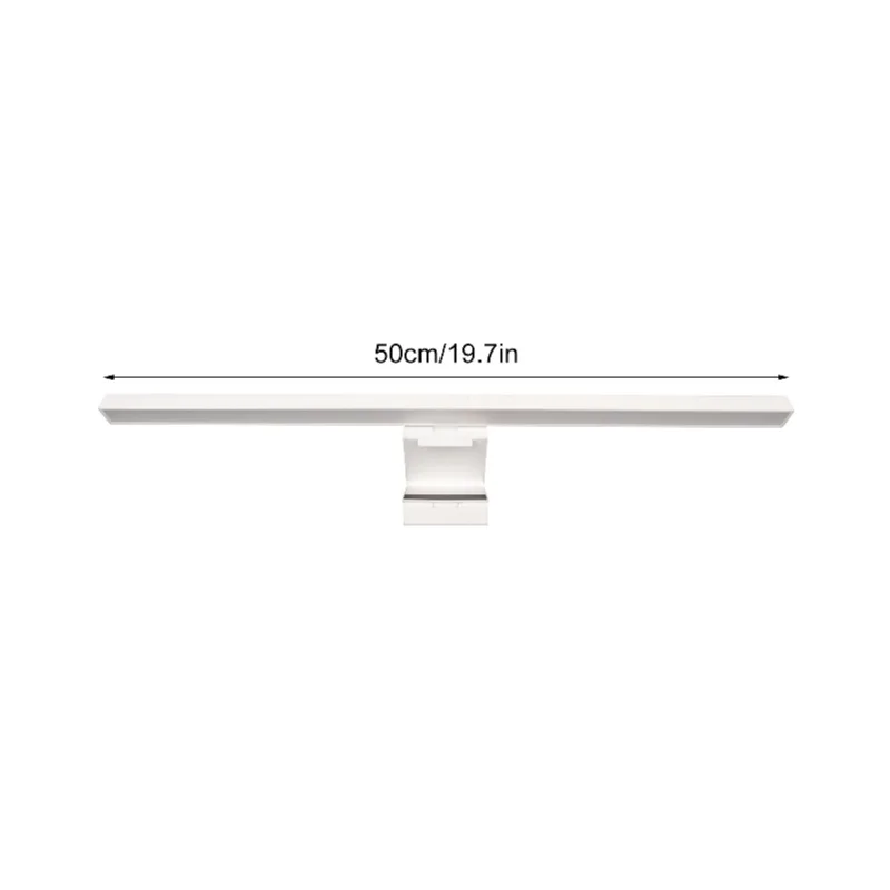 شريط إضاءة للشاشة، 3 أوضاع إضاءة قابلة للتحويل، بدون خطوات، تحكم باللمس، شريط إضاءة لشاشة الكمبيوتر للمكتب والمنزل باللون الأبيض