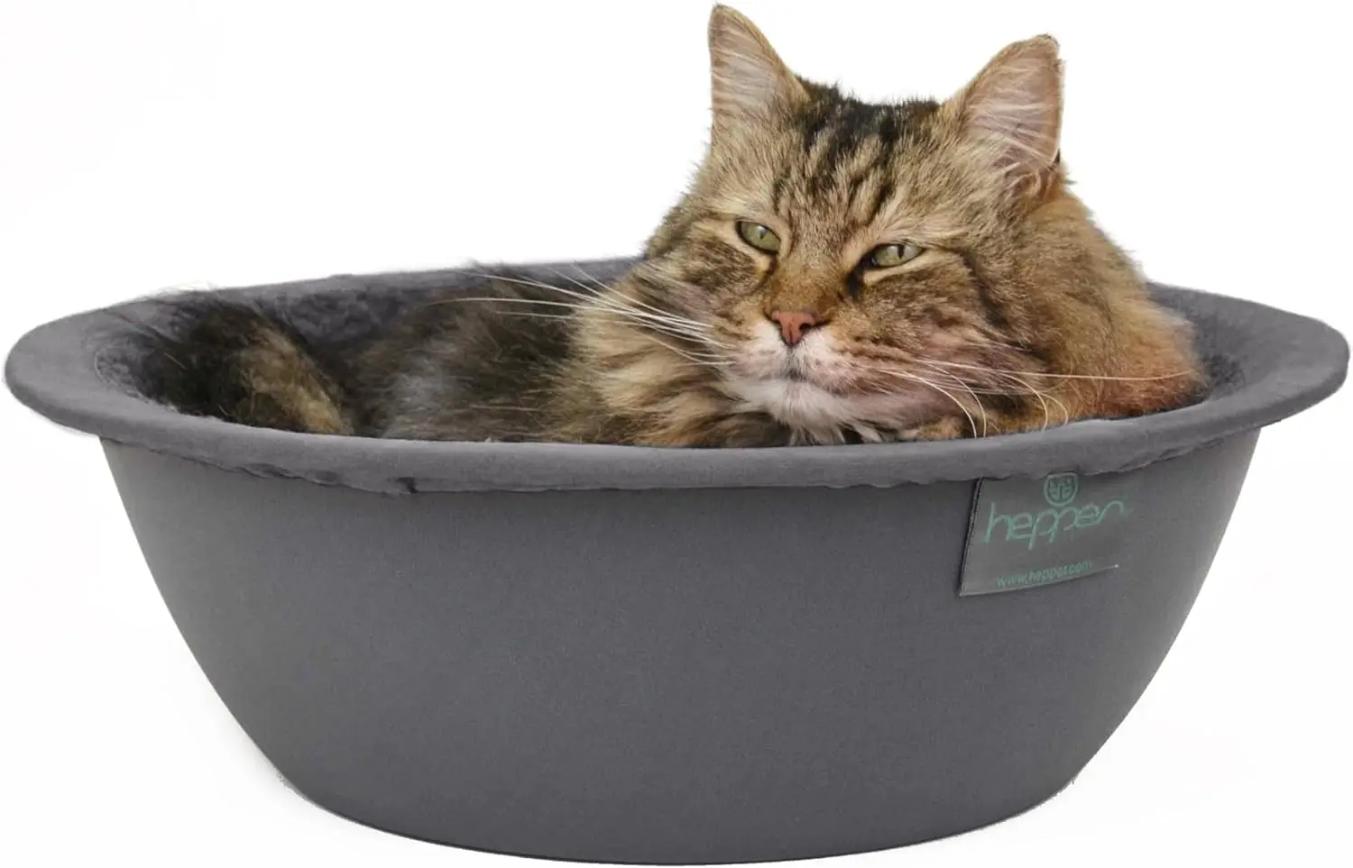 

Cat Nest - Washable Bed With Removable Fluffy Fleece Liner - Cozy Comfy Calming Round Shape - Warming Donut Bed Desk Ready
