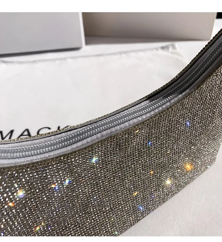 

Glitter Shiny Diamond Evening Bag Wedding Party Clutch Purse Exquisite Banquet Bag Luxury Fashion Women Handbag Crossbody Bag