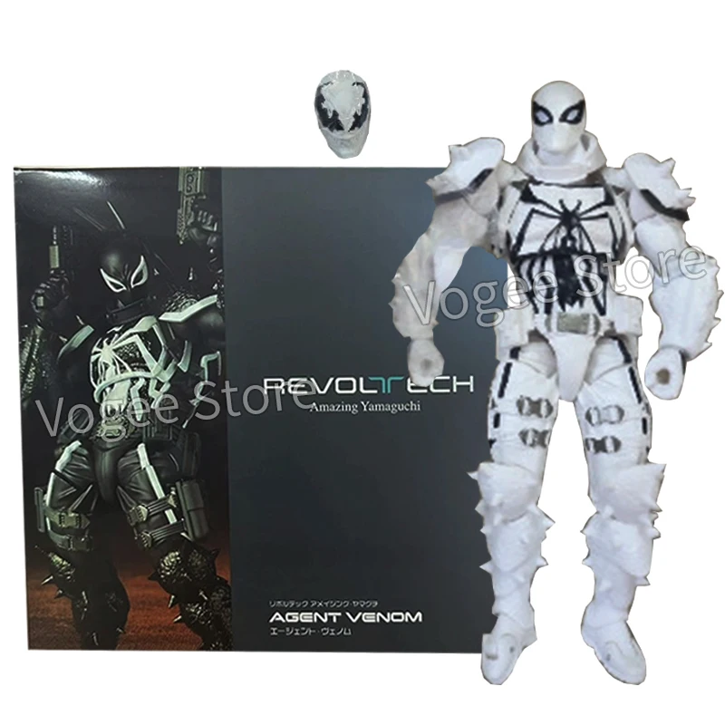 New Agent Venom Action Figure Venom Revoltech Amazing Yamaguchi Figures Pvc Movable Collection Eugene Thompson Ko Model Toy Gfit