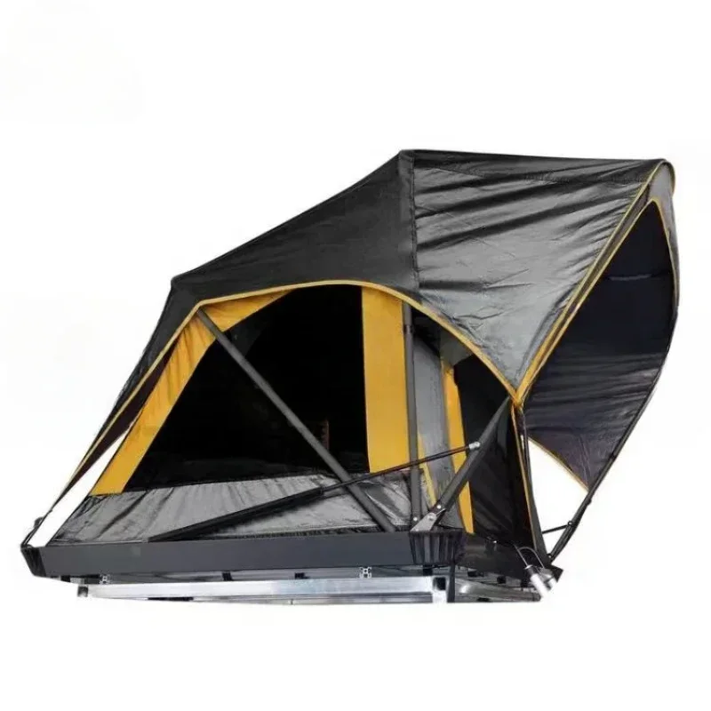 300D Oxford car roof top Waterproof Travelling Outdoor Retractable Camping suv car roof top tent with awning