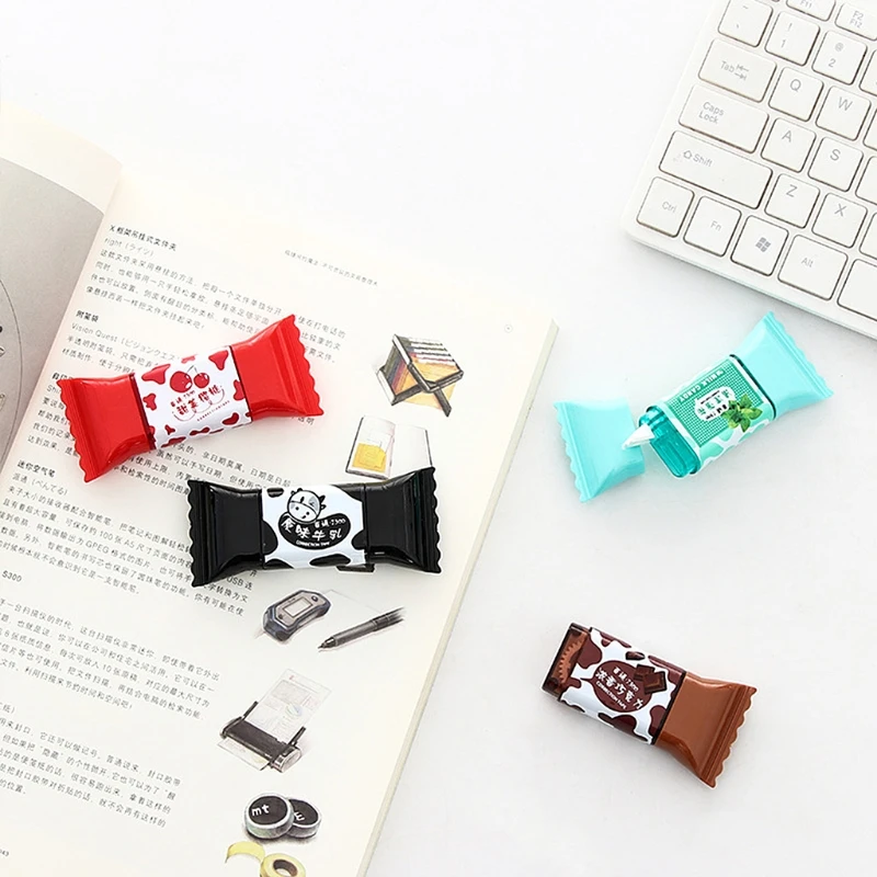 Корректирующая лента с героями мультфильмов, ластик, многоразовая корректирующая лента, быстросохнущая для школьников, детей,