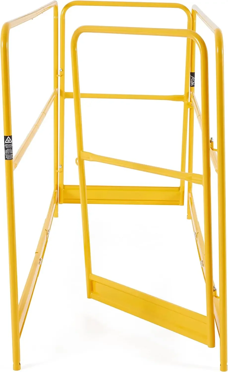 Versatile 6 Foot Metal Guardrails System Accessory Baker Style for Select Jobsite Series Scaffolding Platform with Non Slip Deck