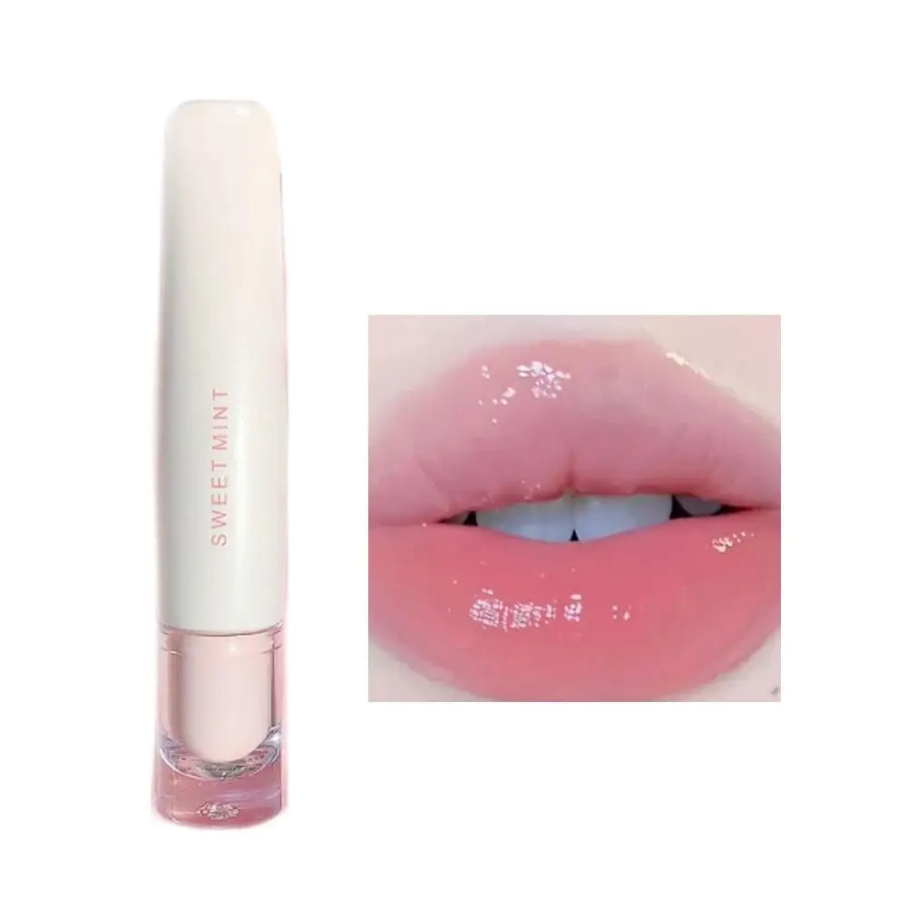 Esmalte de labios hidratante de espejo de té helado, 4 colores, brillo de labios hidratante, cristal de labios de agua, gelatina de miel, 1 piezas, gran oferta Z5U0