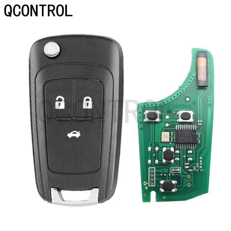 QCONTROL chiave per auto a distanza 433MHZ ID46 per Chevrolet per Opel Vauxhall Astra J Corsa E Insignia Zafira C 2009-2015