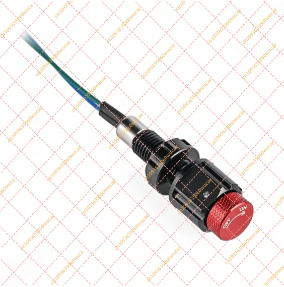 M8 Underwater Switch Underwater Robot Knob on/off Waterproof Aluminum Alloy Switch for ROV Deep-sea Signal Control
