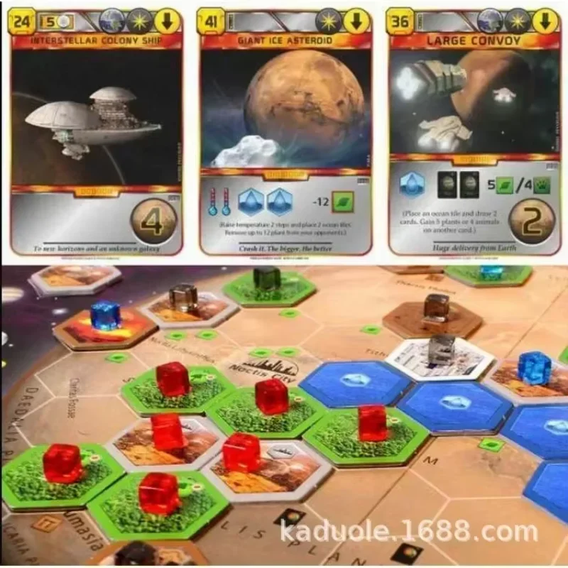 Terraforming Mars Gioco da tavolo 1-5 giocatori Gioco di carte inglese Festa Famiglia Intrattenimento strategico Popolare juegos de mesa