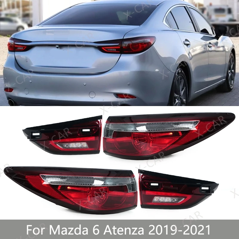 

Taillamp For Mazda 6 Atenza 2019 2020 2021 2022 LED Rear Bumper Tail Light Brake Stop Reverse Lamp