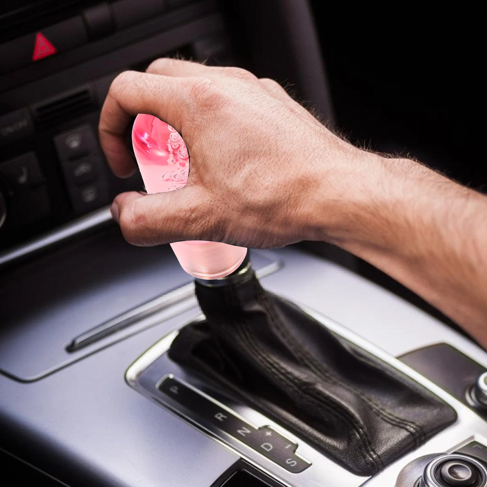 

Durable Crystal Car Transparent Ergonomic Design Easy Installation Compatible With Most Manual Vehicles Stick Shift Knob For Car
