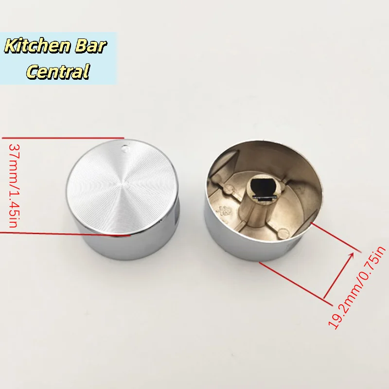【1PC 6/8mm Round Metal Gas Stove Knob Burner Oven Rotary Switch Kitchen Parts Handles】