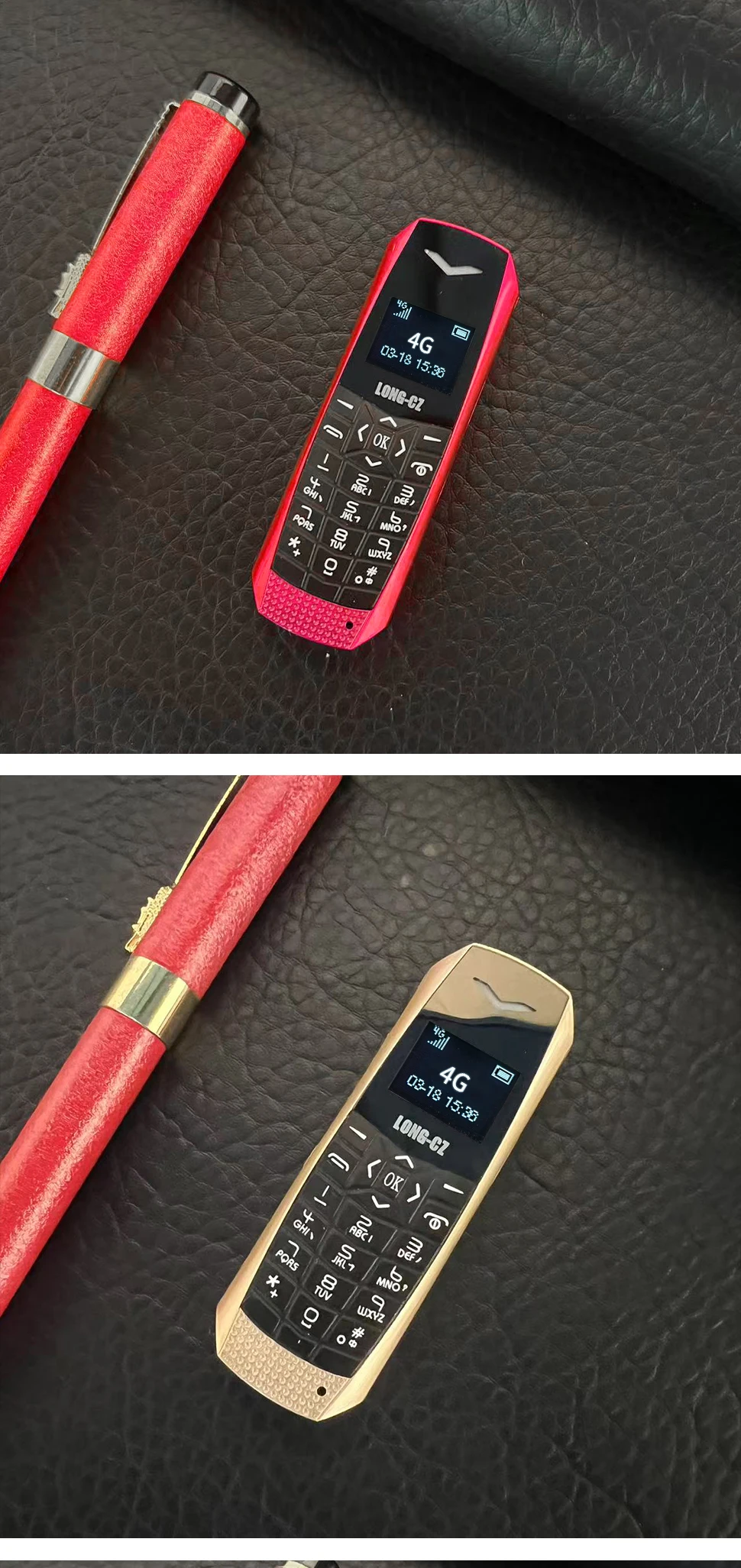 Super Mini Phone J60 4G Network Mobile Phone Wireless Bluetooth Keyboard Pocket Cellphone Alarm Clock SOS MP3 Player Recorder