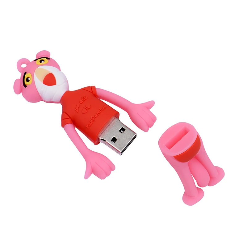 JASTER-Clé USB 2.0 en forme de léopard et humanoïde, support à mémoire de 4 Go 8 Go 16 Go 32 Go 64 Go