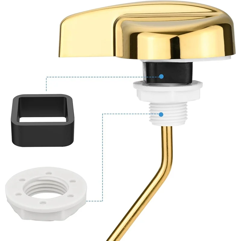 Haste de pressão lateral para vaso sanitário kohler, para alça de vaso sanitário st743s, haste de pressão lateral para vaso sanitário