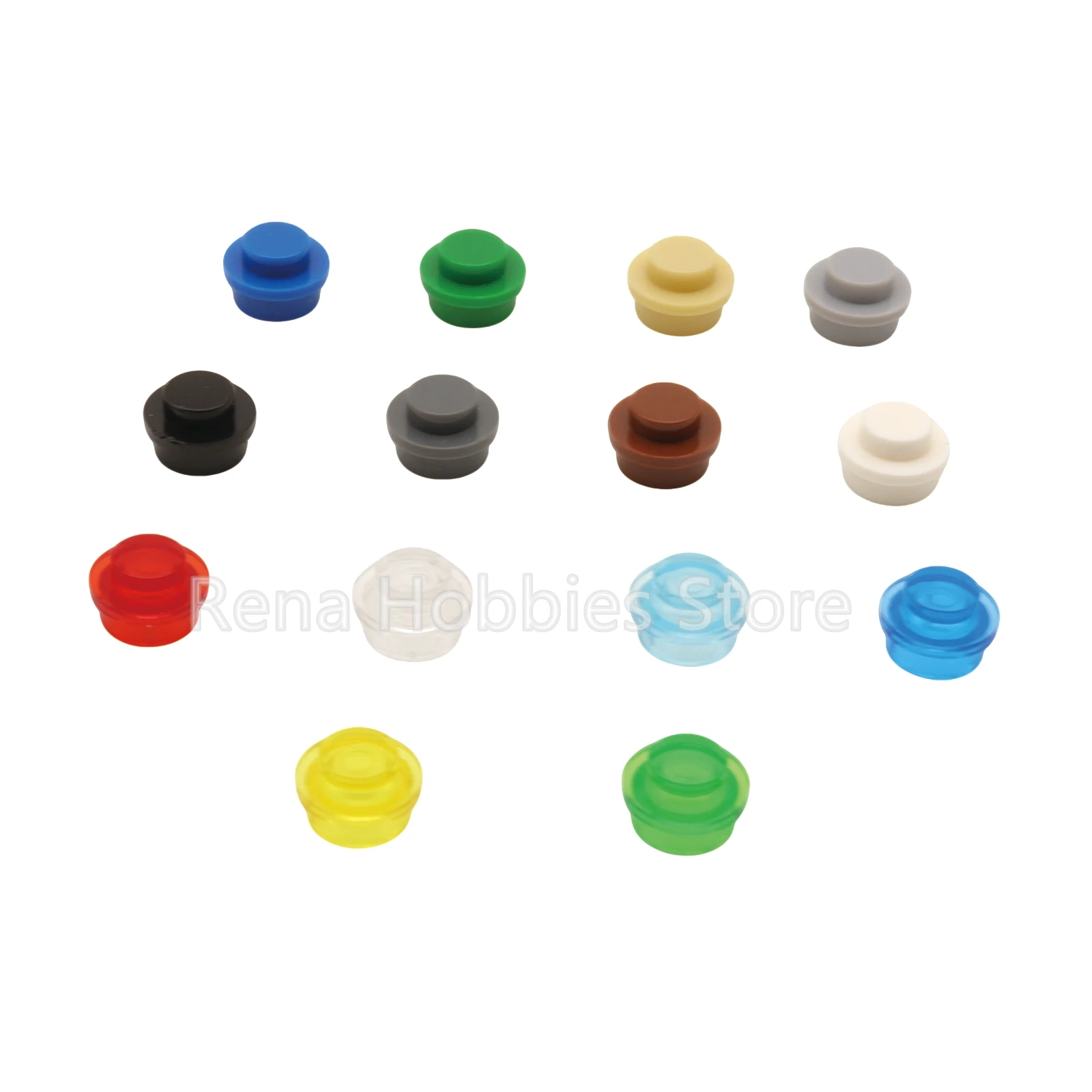 400 pièces 6141 plaque 1X1 ROUNDMOC assembler des particules bricolage blocs de construction 1*1 points figurines lampe briques pièces jouet pour les enfants