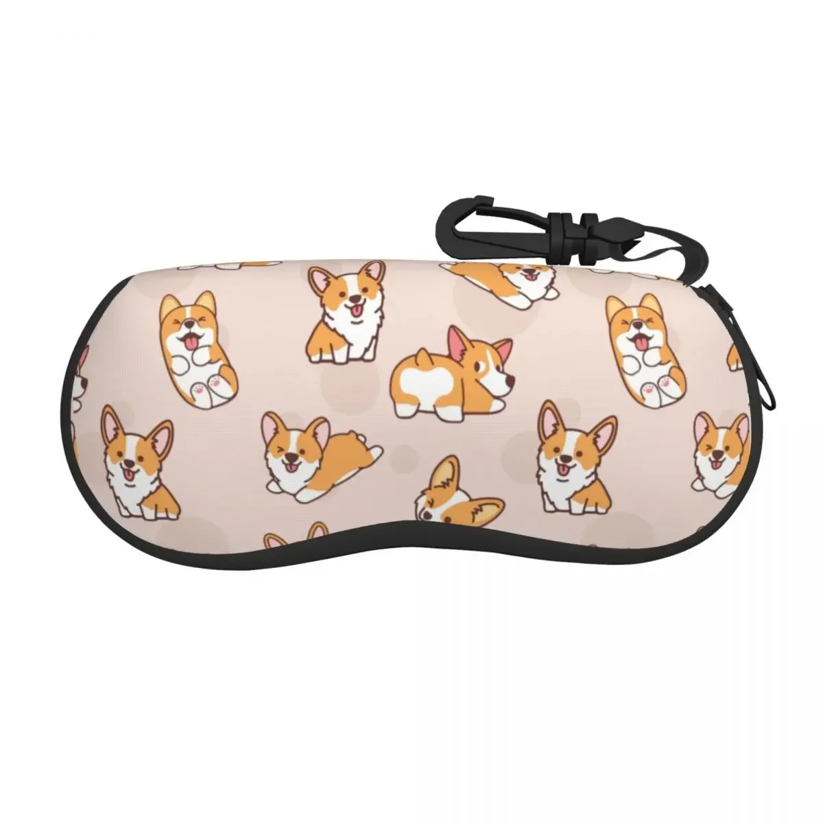 Étui de protection pour lunettes de soleil, coque de chiot Corgi drôle, mode, poudres à lunettes