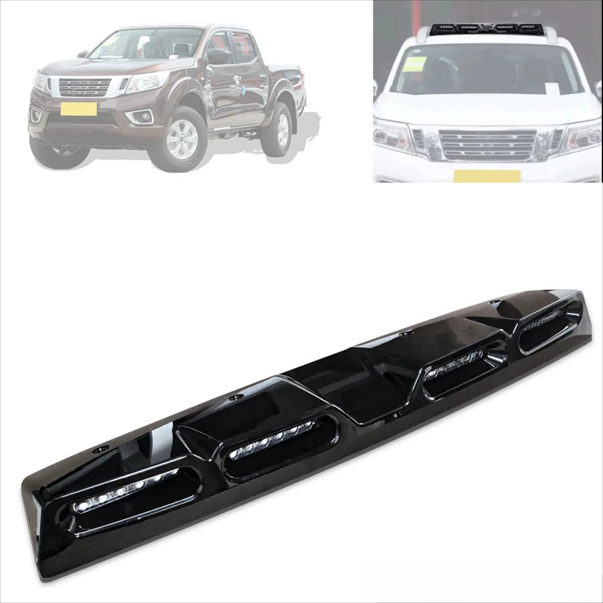 Auto Spare Car Parts Front Roof Spoiler Led Roof Light Top LED Bar Light Roof Lights for  NAVARA 2023