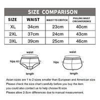 3PCS/Pack Solid Striped Men's Boxer Sexy Breathable Mesh U Crotch Underwear High Elastic Widen Waistband Underpants 6