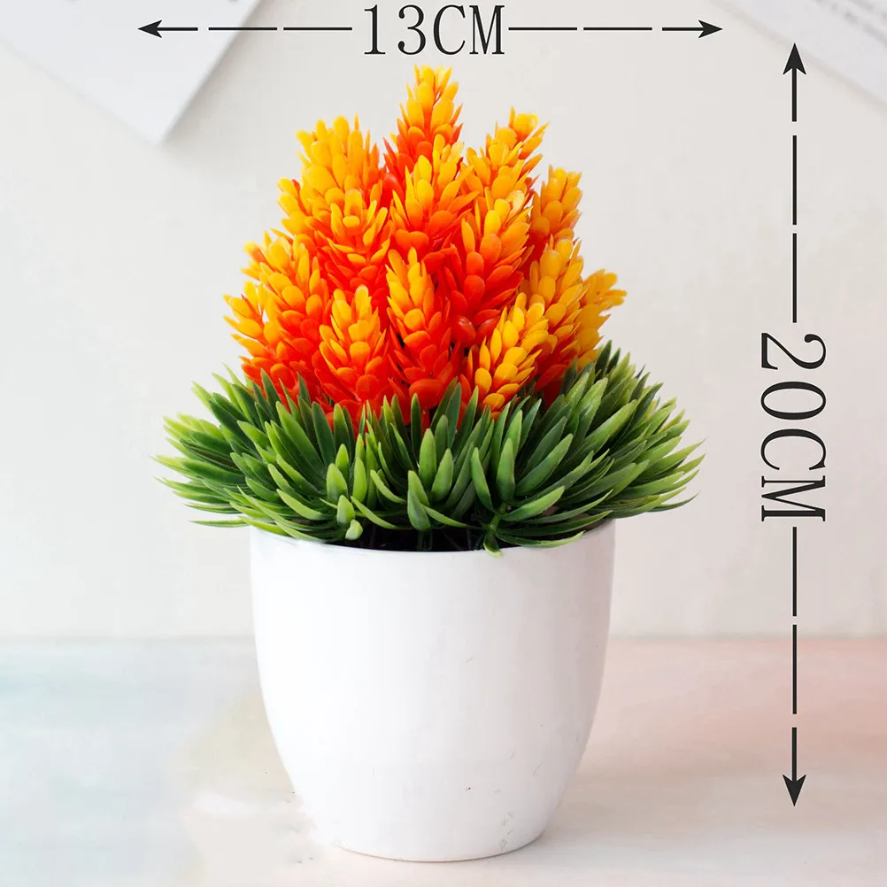 

8Pcs Artificial Potted Plants Bonsai Simulation Green Plant Decor for Home Office Desktop Indoor Garden Decoration