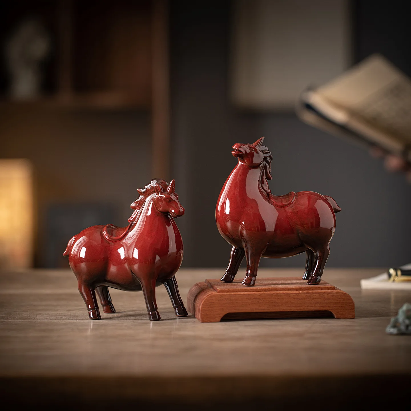 

Chinese Horse Year Statue Feng Shui Decor Figurines Sculpture Collectibles for Luck & Success