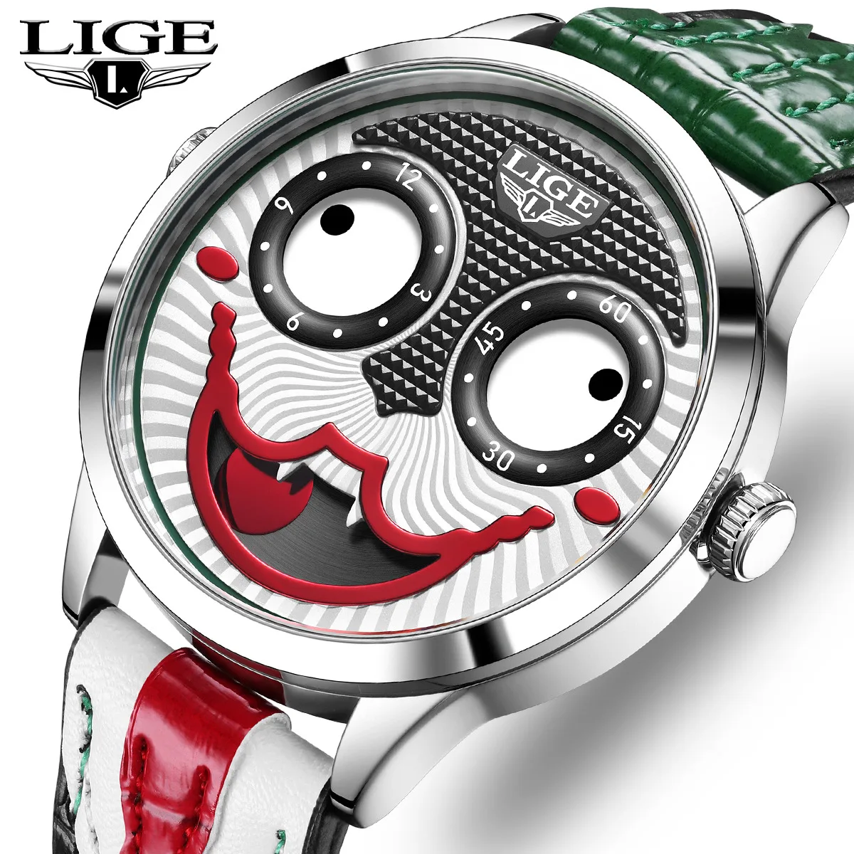 

LIGE мужские часы роскошные кварцевые часы с кожаным ремешком модные спортивные мужские часы на открытом воздухе водонепроницаемые рождественские часы Relogio Masculino
