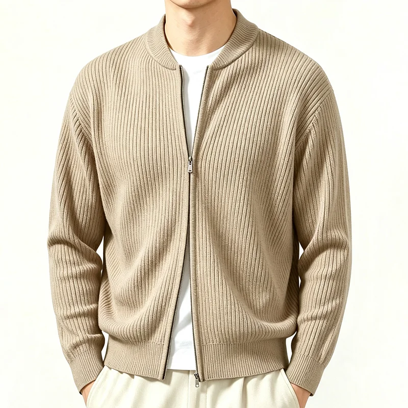 Men'S Fashion V Neck Sweater - Мужской вязаный свитер для весны и