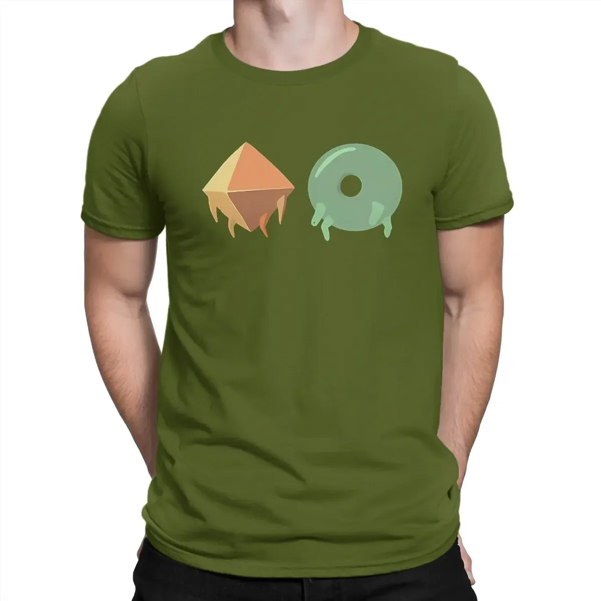 Men Round Collar Pure Cotton T Shirts Slay the Spire Game Short Sleeve Tee Shirt   Leisure Donu And Deca T-Shirts Adult Clothing image 6