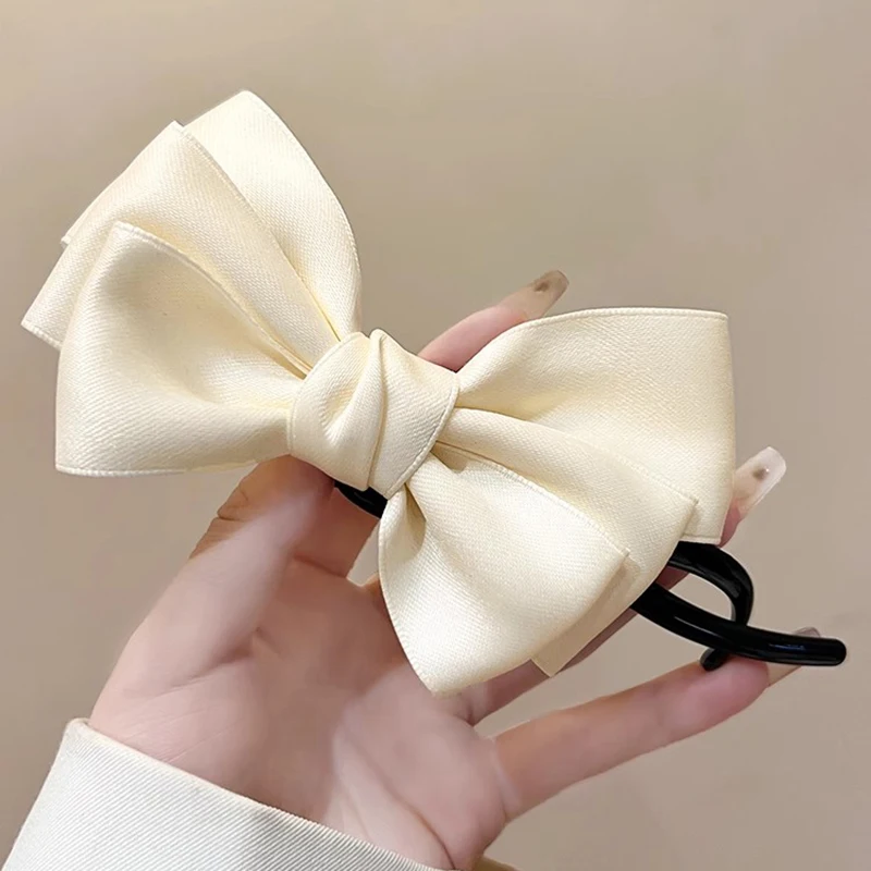 

1pcs Solid Color Women Bow Twist Hair Clip Fashion Fabric Hair Bow Hairpin Twisted Design Women Girls Hair Accessories Headwear