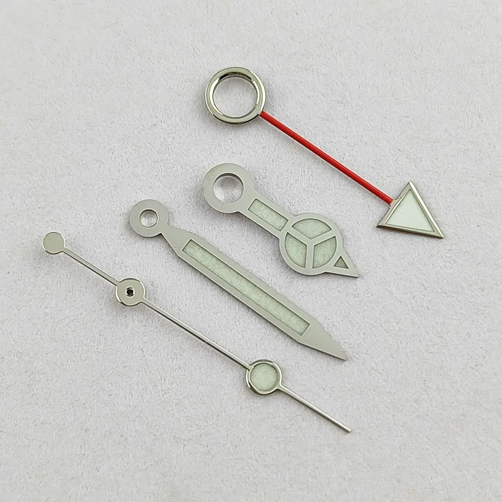 Manecillas GMT luminosas azul verde/verde NH34 GMT manecillas de reloj para NH34 movimiento automático accesorios de reloj NH34 NH34A manecillas