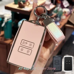 Key Fob Cover Keychain Lanyard for Renault Koleos Captur Megane Clio Scenic Talisman Arkana For Dacia Sandero Accessories