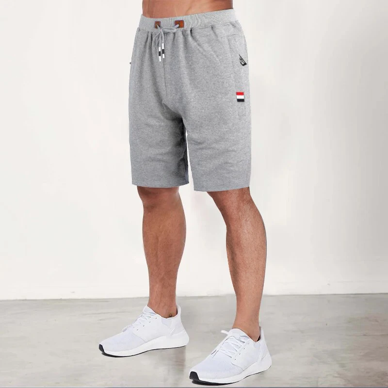 2023 New Sports Casual Shorts Men\'s Large Size Summer Breathable Comfort Essential Tri-color Edition Zipper Wear Five-Point Pant