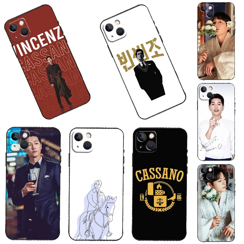 Vincenzo Кассано Kdrama популярный телефонный чехол для iPhone 14 13 12 11 Pro Max Mini XS X XR 6 7 8 Plus SE 2020 мягкий чехол