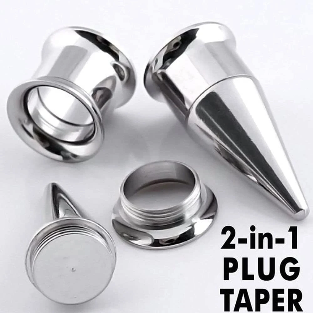 1 Piece Ear Stretcher Kit Piercing Earrings Surgical Stainless Steel Ear Plugs 11mm Expander Gauges Flesh Tunnel Body Jewelry