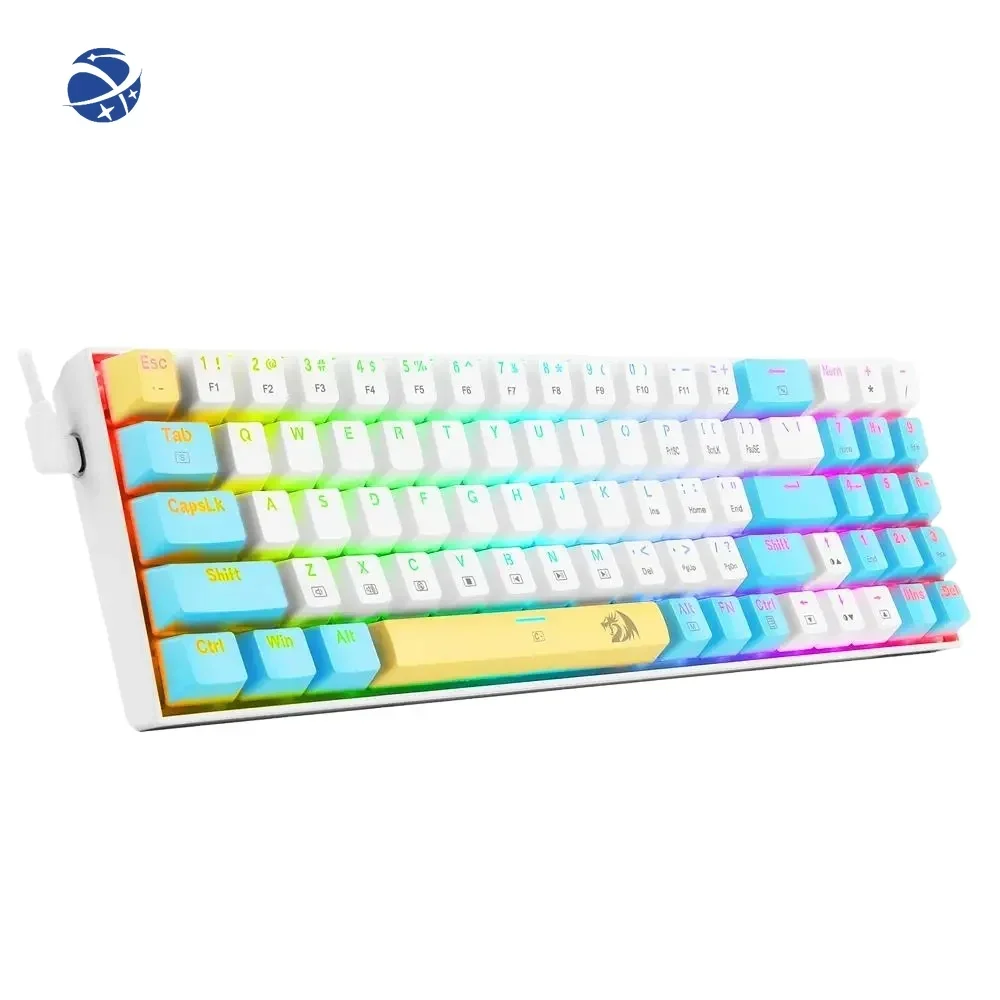 K688 78 Keys USB wired  RGB backlight  Mini Mechanical Gaming Keyboard Blue Red Switch Gamer for Computer PC