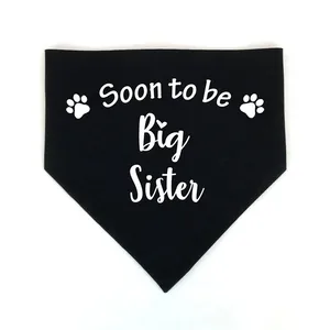 Big Brother und Big Sister Dog Bandana, Schwangerschaftsanzeige, Genre enthüllen Foto -Prop, Haustier -Cachecol -Zubehör 8 Hauptverkaufskleid -Offenbarung Tee - №4