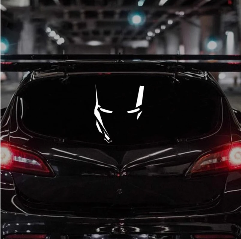

Iron Helmet Decorative Car Stickers Reflective Personalized Creative Rear Window Body Car Stickers