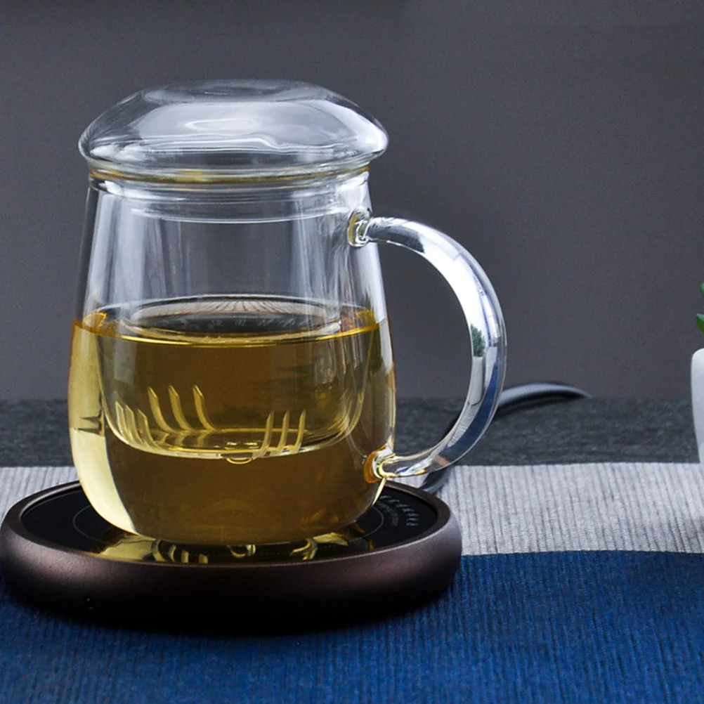 

1Set Transparent Glass Teacup Thick Wall Safe Grip Handle Fast Filtering Tea Maker Ideal for Home Office Relaxation Moments