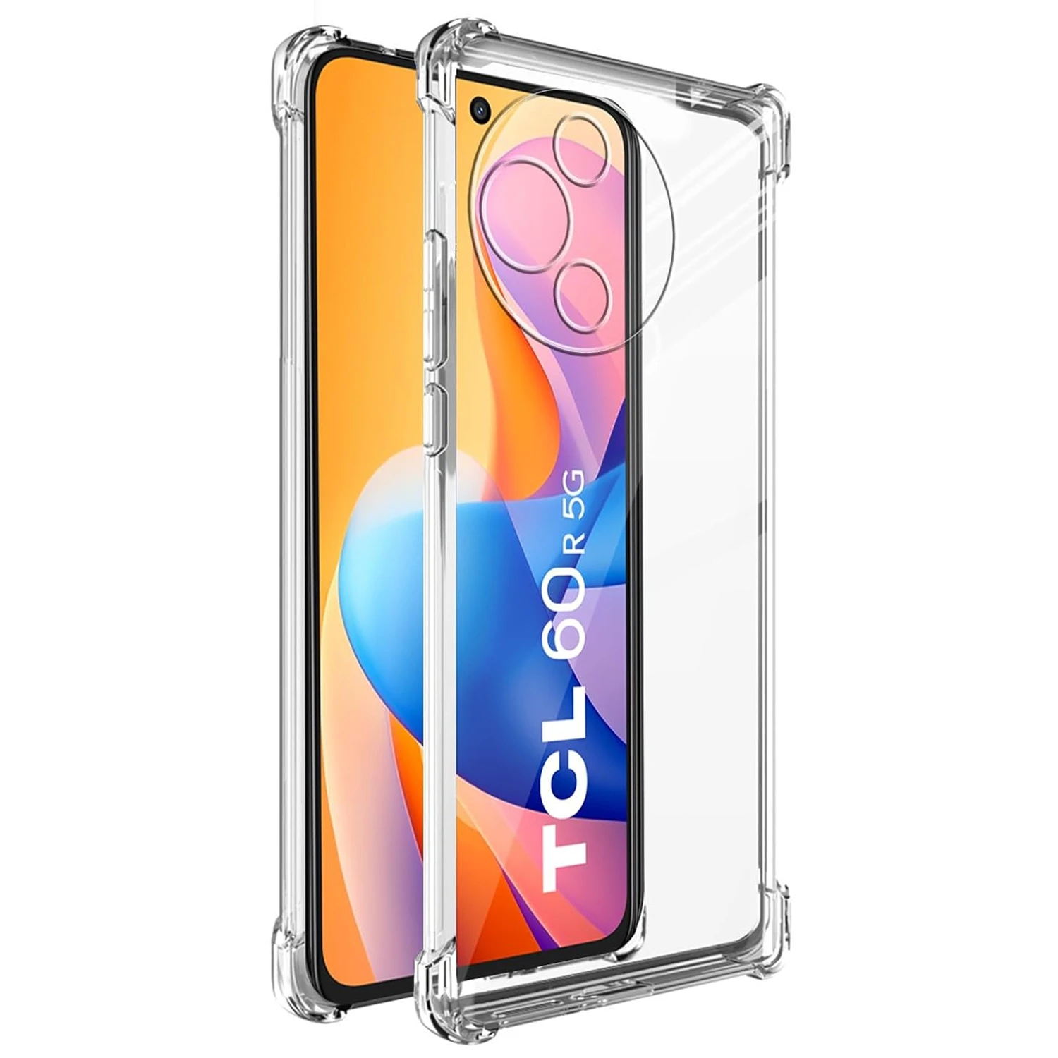 TPU Transparent Telefon Stoßfest Fall für TCL 60 5G 60R Schutzhülle Fundas Capa Coque