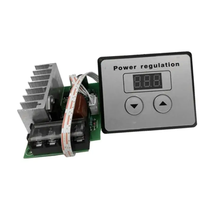 JABS-10X 4000W 220V AC SCR Voltage Regulator Dimmer Electric Motor Speed Temperature Controller + Digital Meters view 6