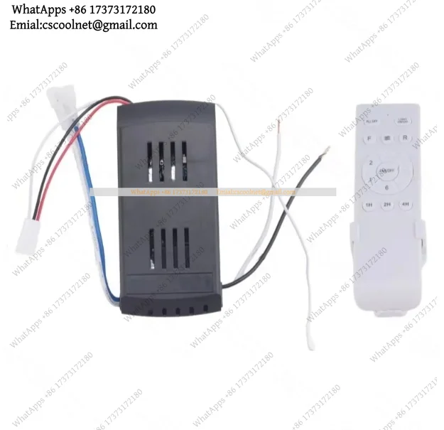 k3 Universal DC Ceiling Fan Remote Kit 6-Speed Timer Control Replacement for Fan Light Lamp Wireless Controller with Receiver