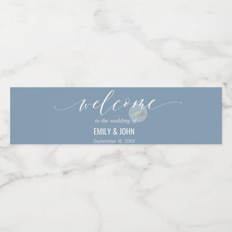 Benutzerdefinierte Willkommen Baby Willkommen bei Hochzeit Wasserflaschenetiketten Personalisierte Geburtstagsparty-Aufkleber Jeder Text Flaschenetiketten – Detail 9