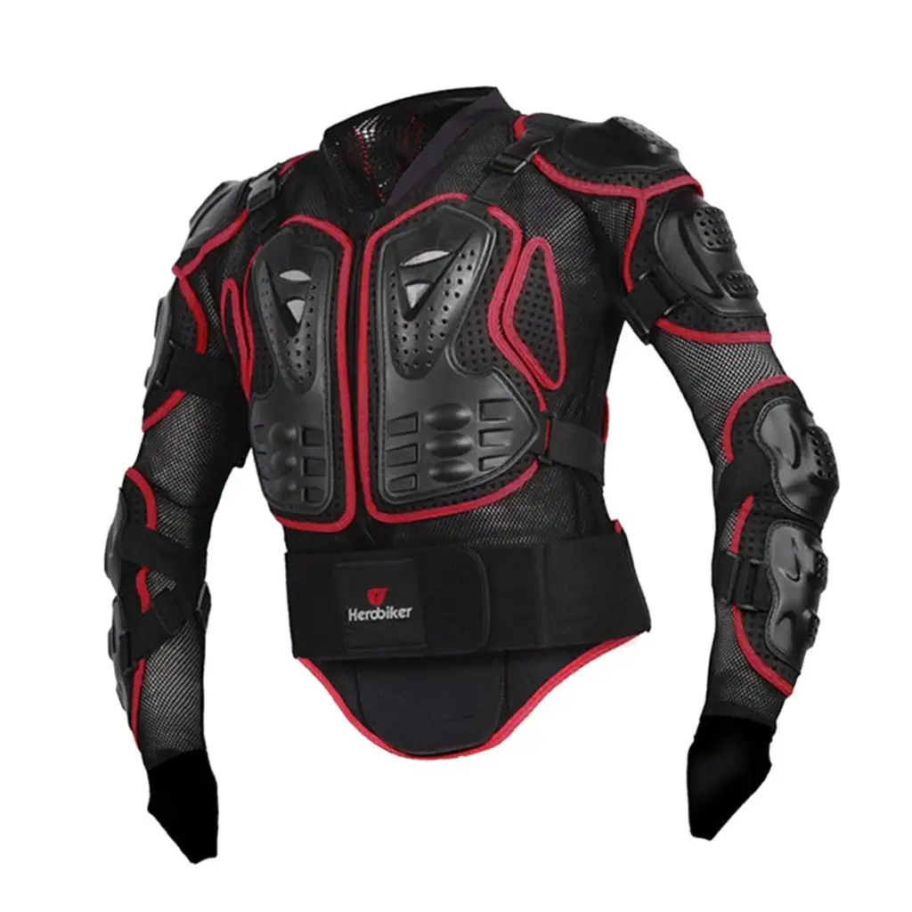 

Racing Protective Armor Jacket for Motorcycle Full Body Protection Gear with Removable Spine Chest Protector Adventure Clothing