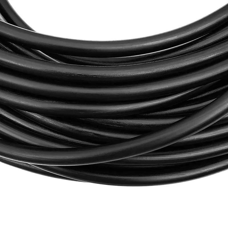 Tuyau flexible en caoutchouc noir Neria, tuyau de livraison de carburant haute pression, tuyau en caoutchouc, degré d'huile, ID2, 3, 4, 5, 6, 7, 8mm, 1m