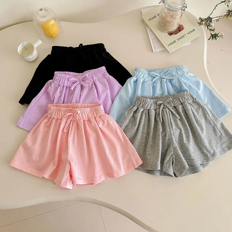 

Одежда для маленьких девочек от 2 до 10 лет, летние шорты для младенцев, свободные хлопковые штаны, милые детские брюки