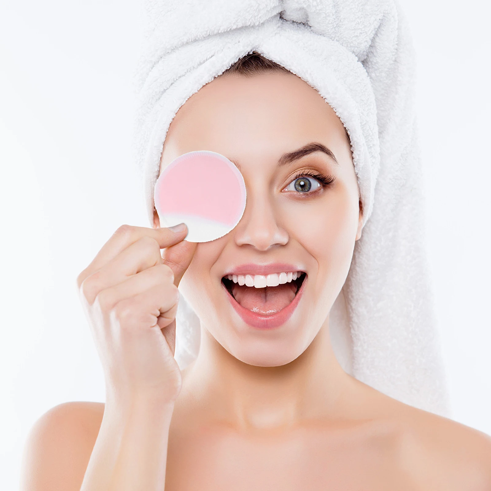

12 Pcs Bamboo Fiber Cleansing Pad Reusable Face Makeup Remover Pads Skin Care Beauty Tools Soft Comfortable Eco Friendly