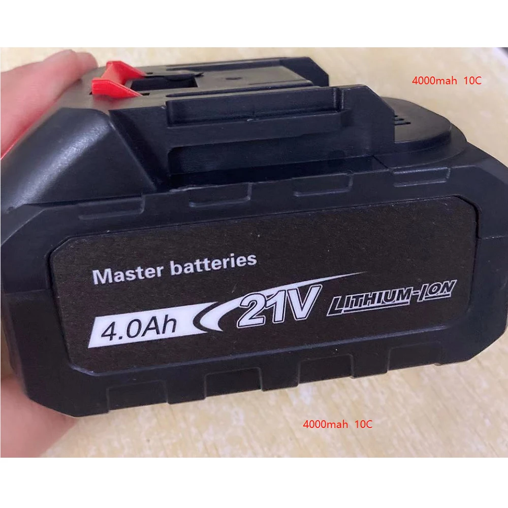 SEESII Battery 21V 4000mah 3C Lithium-Ion with Power display for SEESII Chainsaw 8 6 4 inch with Makita Battery interface