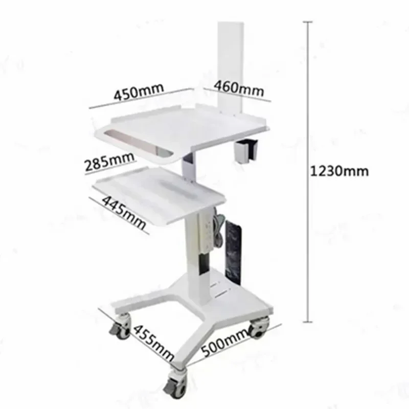 Medical Dental Scanner Cart Intraoral Scanner Trolley  Tool Cart With Bracket Tray Hoder Mobile Workstation